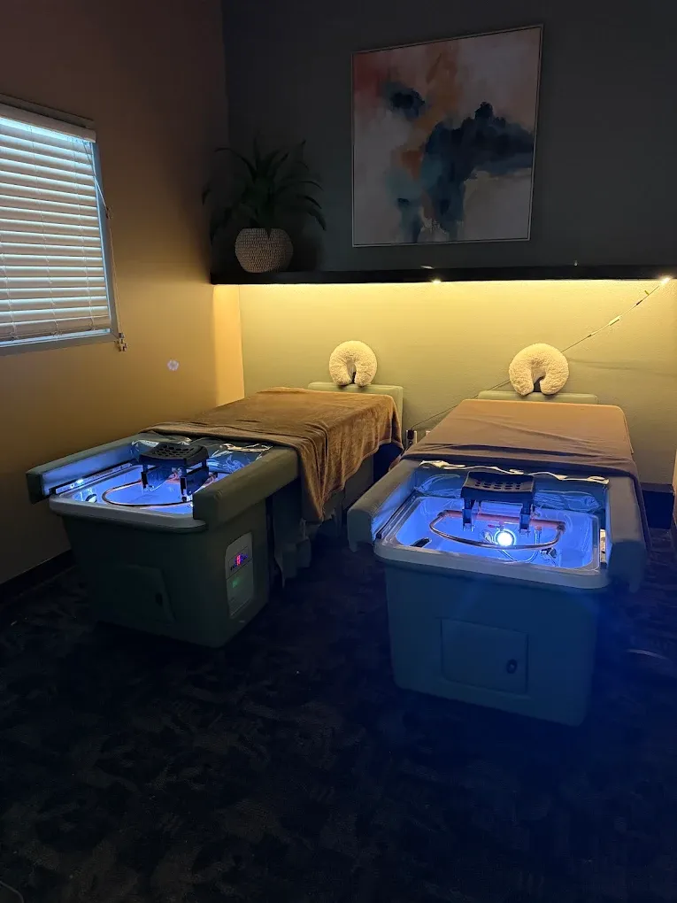 Couples room with two tables at the Lynnwood studio nearest Shoreline